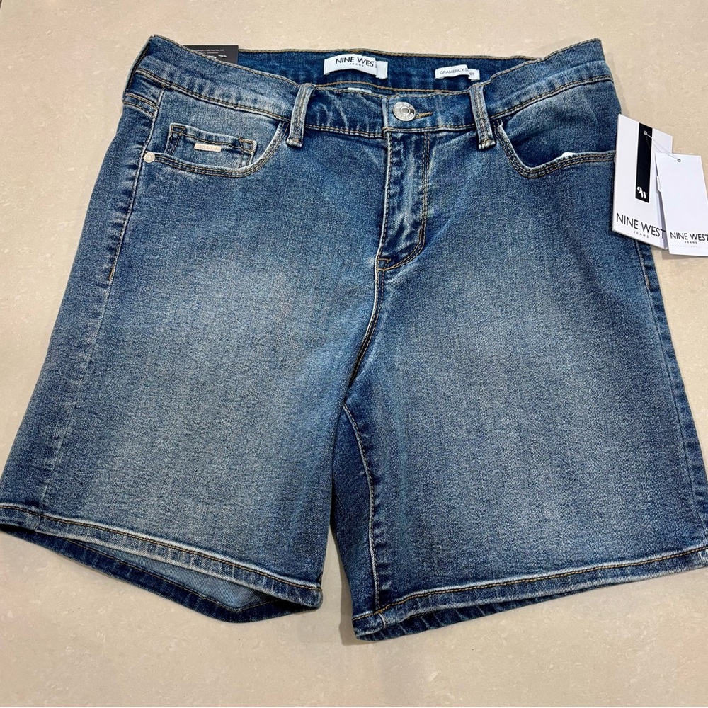 Nine West Classic Blue Denim Shorts